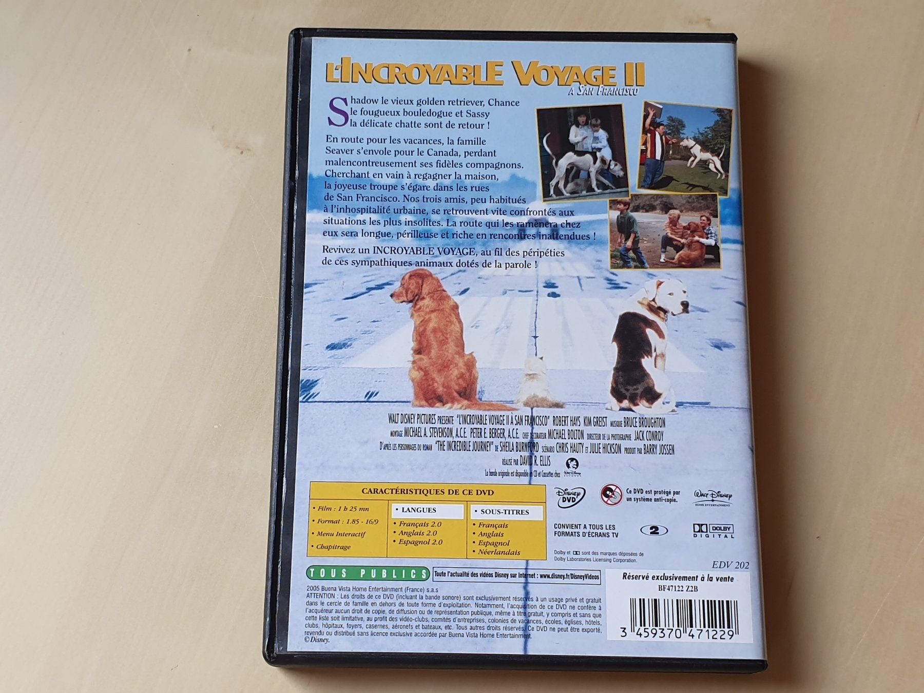 Tutti i DVDs: L' Incroyable Voyage II – Usato da Stansstad venduto da collectorsshop 1
