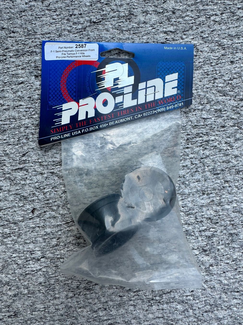 Tamiya RC Modellbau: Proline 2587 F1 Tamiya Semi-pneumatic conversion front – Neu und originalverpackt aus Chiasso von Carrara-Modellismo
