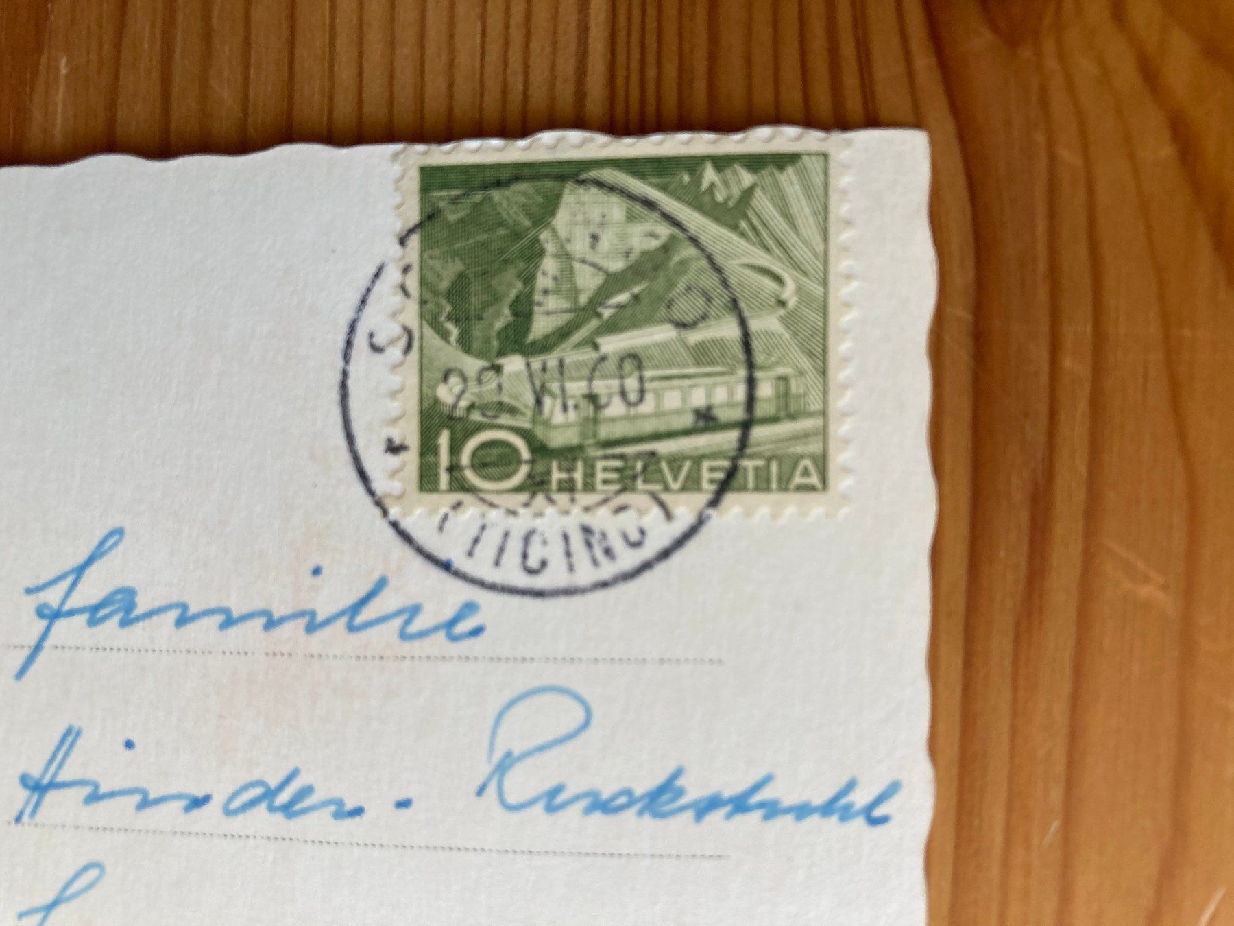 Cartoline postali: Castagnola - AK 1960 – Usato da Oberuzwil venduto da Henri09 1