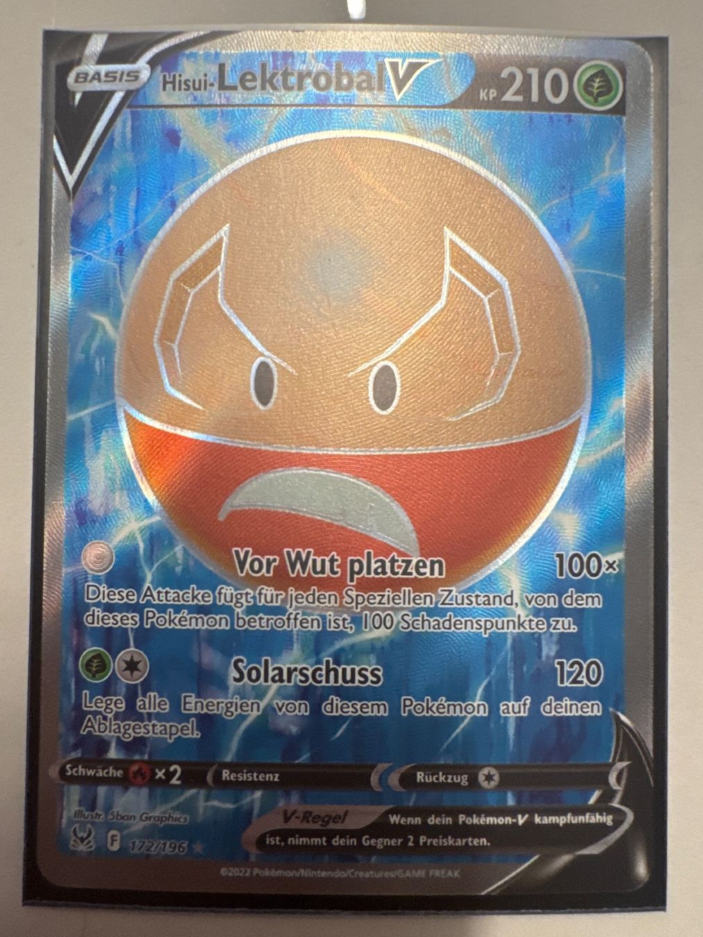 Pokémon Carte collezionabili: Hisui Lektroball V LOR172 DE - Verlorener Ursprung – Nuovo (secondo la descrizione) da Wil SG venduto da Prof.Eich