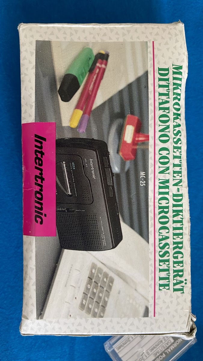 Registratori: Intertronic MC 25 Diktiergerät Voice Activated Recording – Usato da Ebikon venduto da benny15061