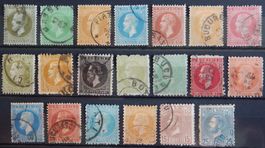 Rumänien ex. Kat. 36-56 gest. 1872/80 Kat. 168 Euro