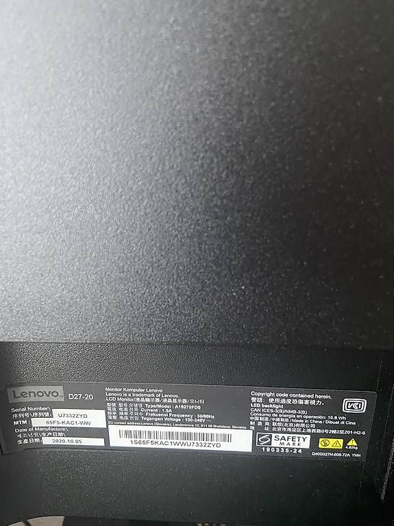 Ecrans: Écran PC Lenovo D27-20 – D'occasion à Mézières VD par gge_2vj8 1