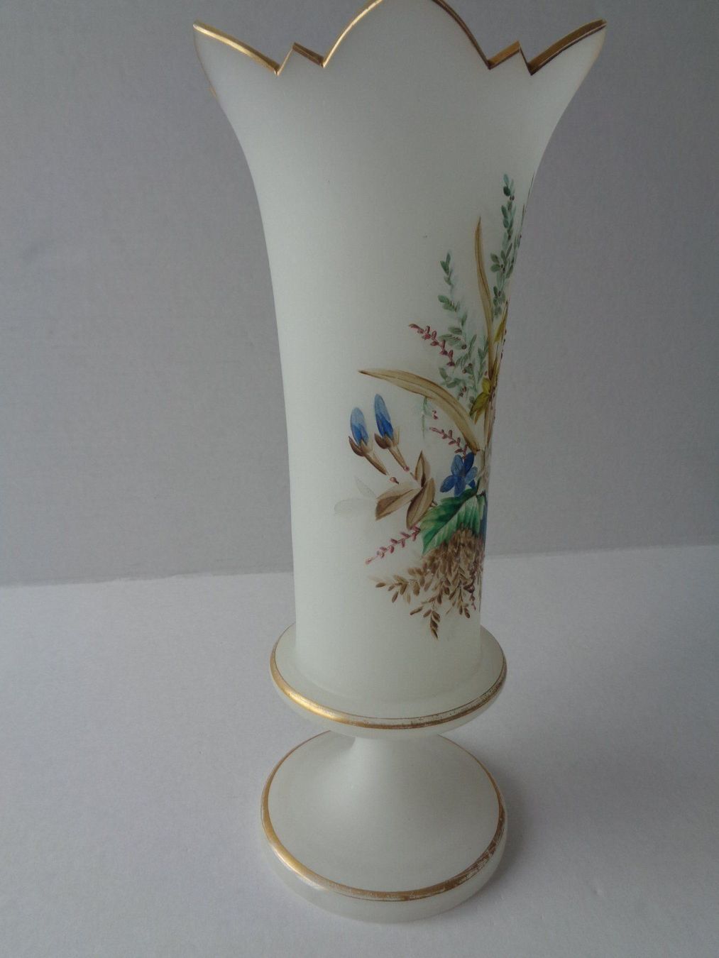 Vasi & Recipienti: Milchglas-Vase handbemalt - Vintage – Usato da Chur venduto da omonia 2