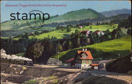 1918 AK Mogelsberg Station _ Dampf-Bodensee-Toggenburgbahn