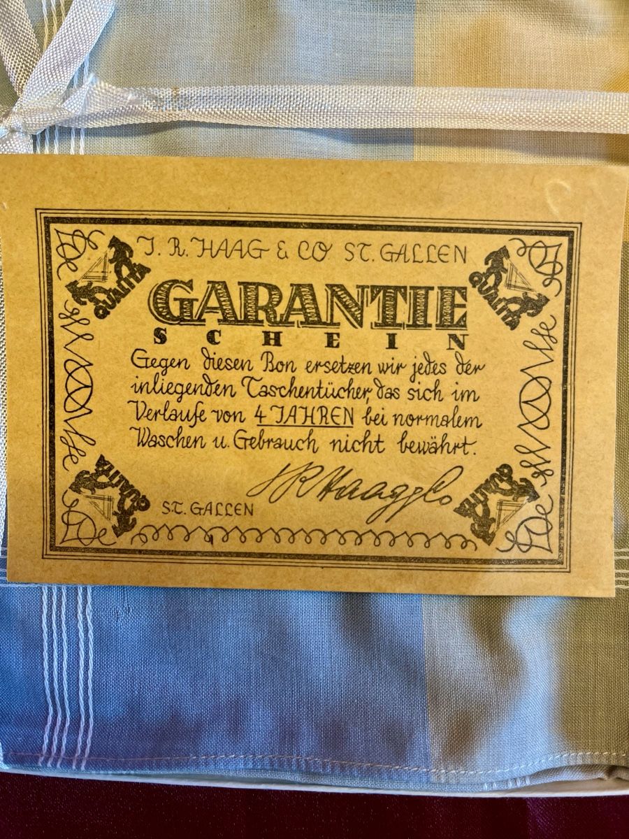 Sonstige Kleidung & Accessoires: Antikes St.Galler Taschentuch-Set 5 Stück – Neu und originalverpackt aus Zürich von Juancarlos1 3