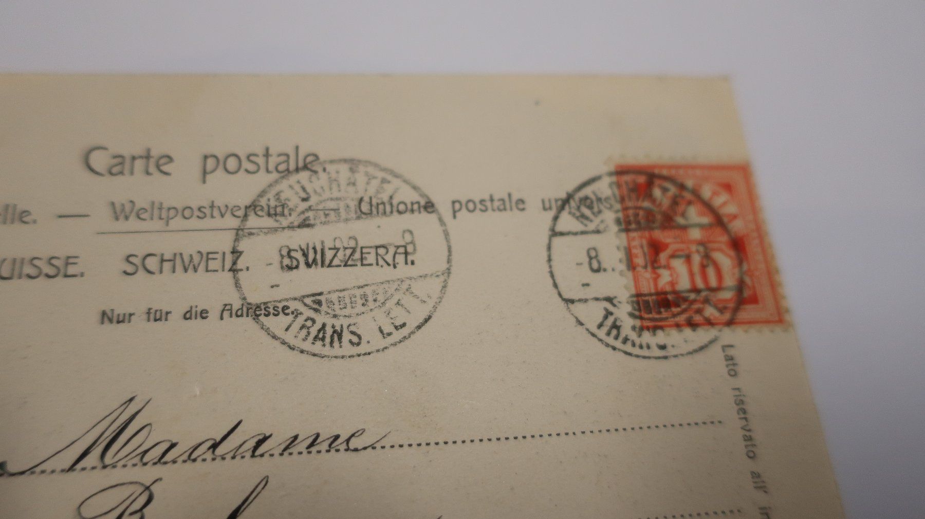 Cartoline postali: Neuchâtel 1902 – Usato da Cormoret venduto da Pascalll2001 3