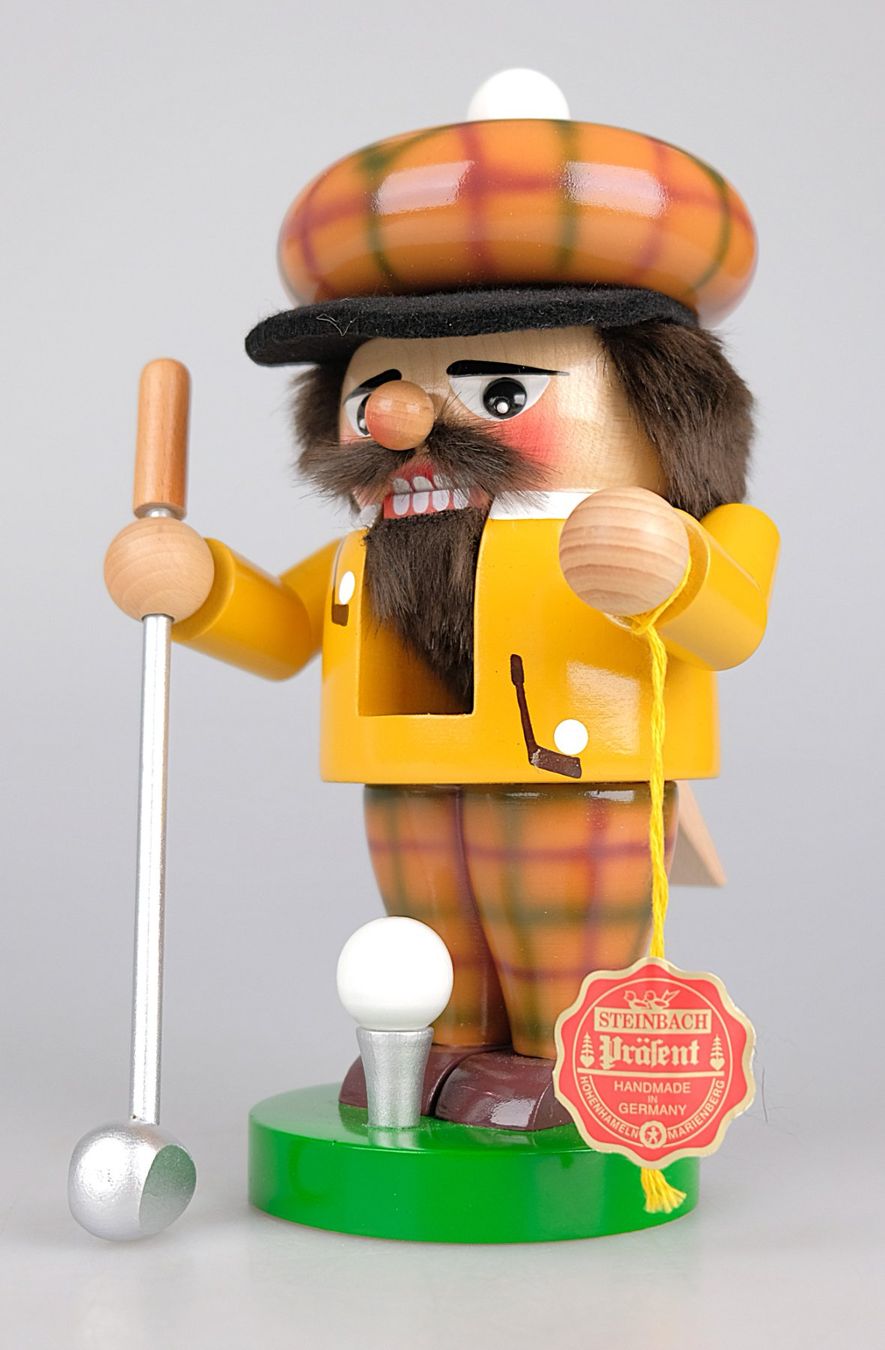 Statuette: Nussknacker "Troll Golfer" von Steinbach GmbH – Usato da Volketswil venduto da brockipfannenstil