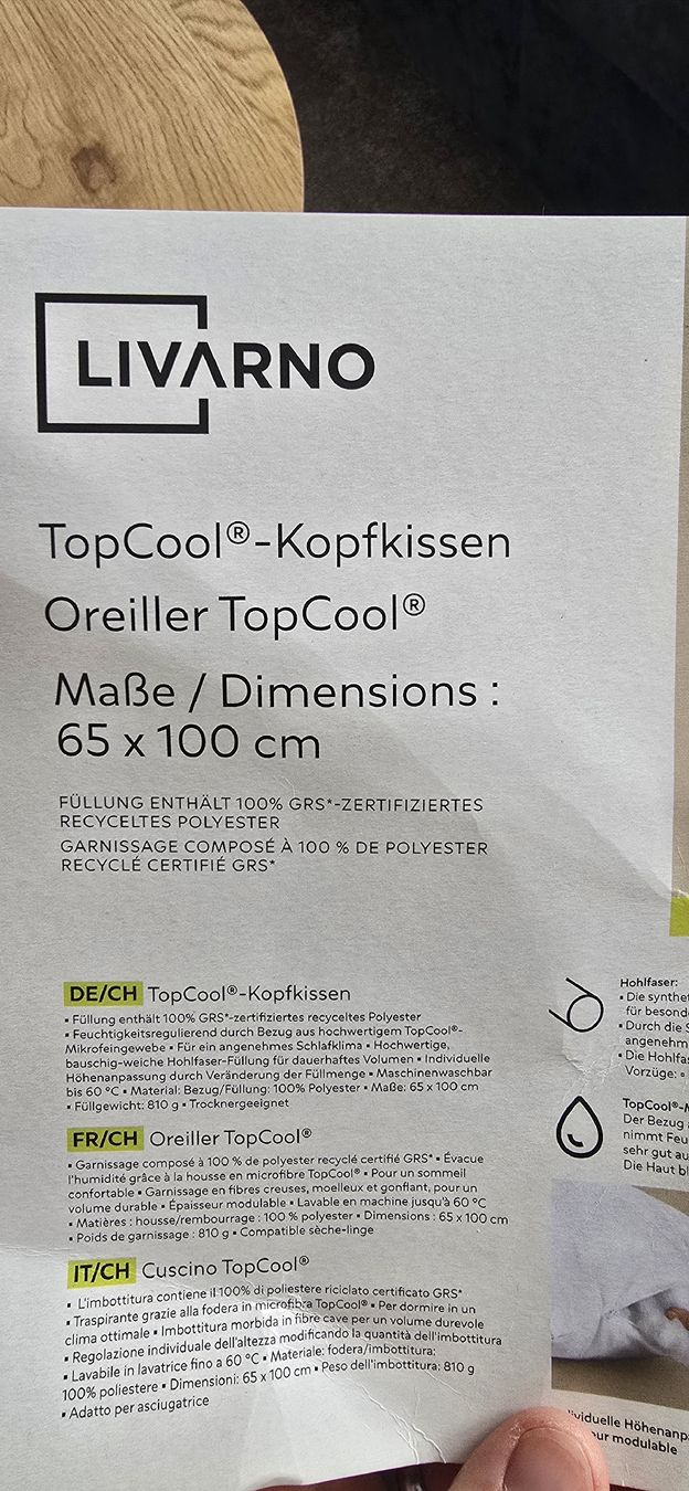 Cuscini: 2 neue Kopfkissen 65x100 – Nuovo (secondo la descrizione) da Lommis venduto da FastFurious