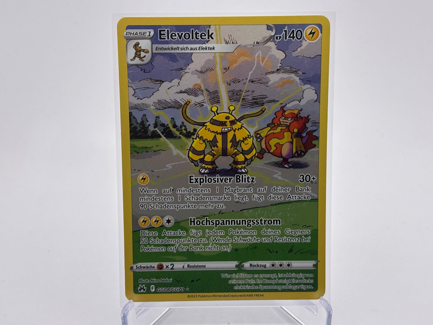 Pokémon Sammelbilder & Trading cards: Zenit der Könige - Elevoltek  (CRZ GG08) - DE – Neu (gemäss Beschreibung) aus Allschwil von Bullach