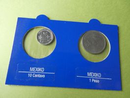 Mexiko, Set 2 alte unzirkulierte Münzen