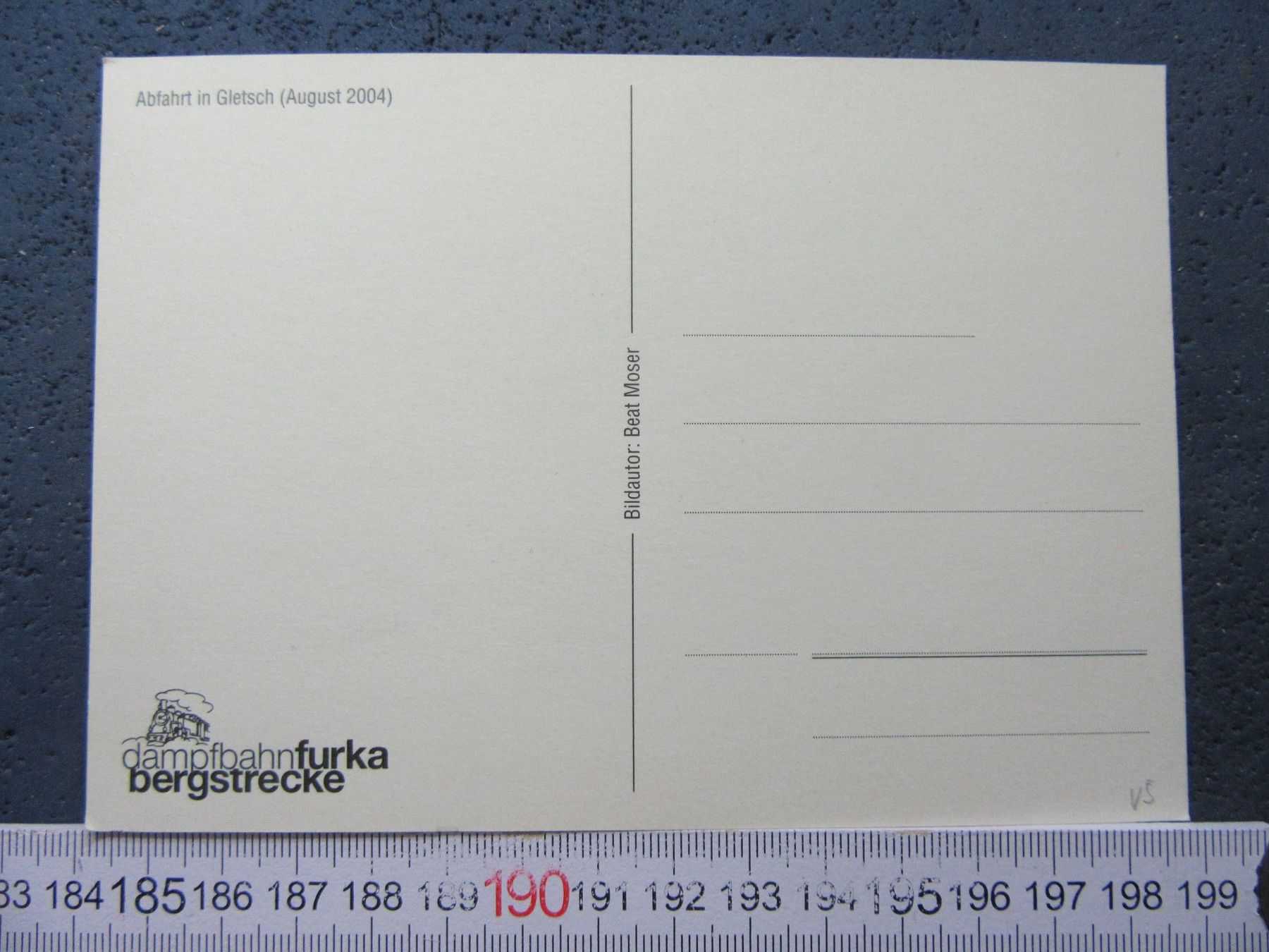 Cartoline postali: DAMPFBAHN FURKA-BERGSTRECKE GLETSCH VS AK – Usato da Ettingen venduto da Hausi4711 1