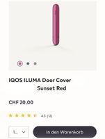 IQOS ILUMA Klappen-Cover -50% Rabatt NEU & OVP Sunset Red