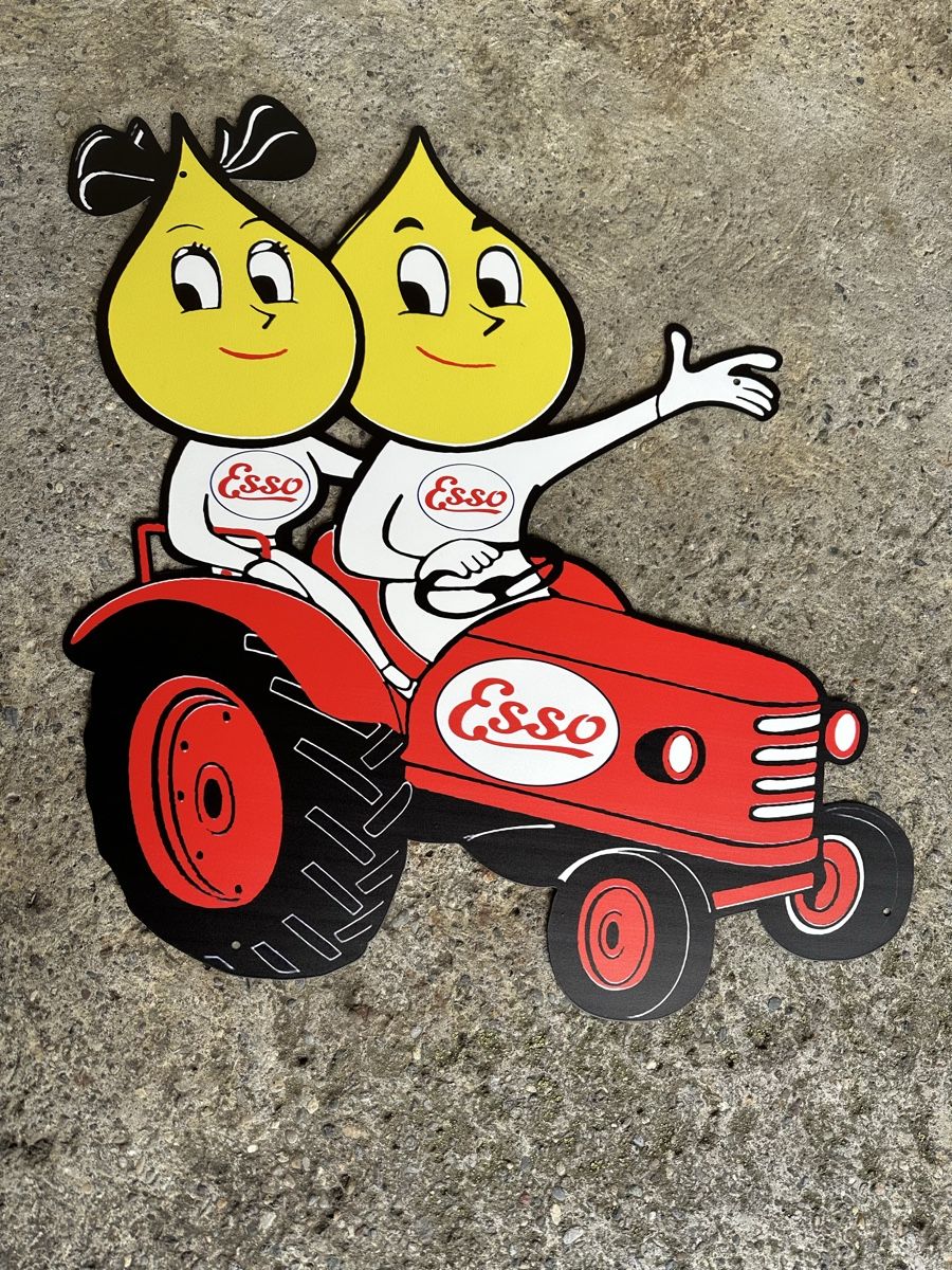 Insegne: Esso Traktor Werbung Reklame Classic – Nuovo (secondo la descrizione) da Reinach AG venduto da rares75