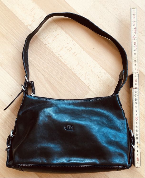 Schwarze Lederhandtasche (wie neu) 3