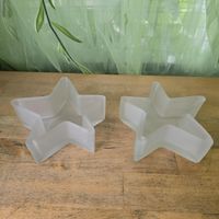 Stern frosted Glas Dekoration
