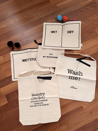 Bag-all Aufbewahrungstaschen Set Baumwolle 5 Teile