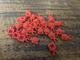 lego 4085b lot de 23 pièces Red Plate, Modified 1 x 1 with U
