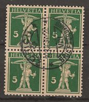 B0183z - Fils de Tell 183z B4 obl. Zurich 22.11.1934