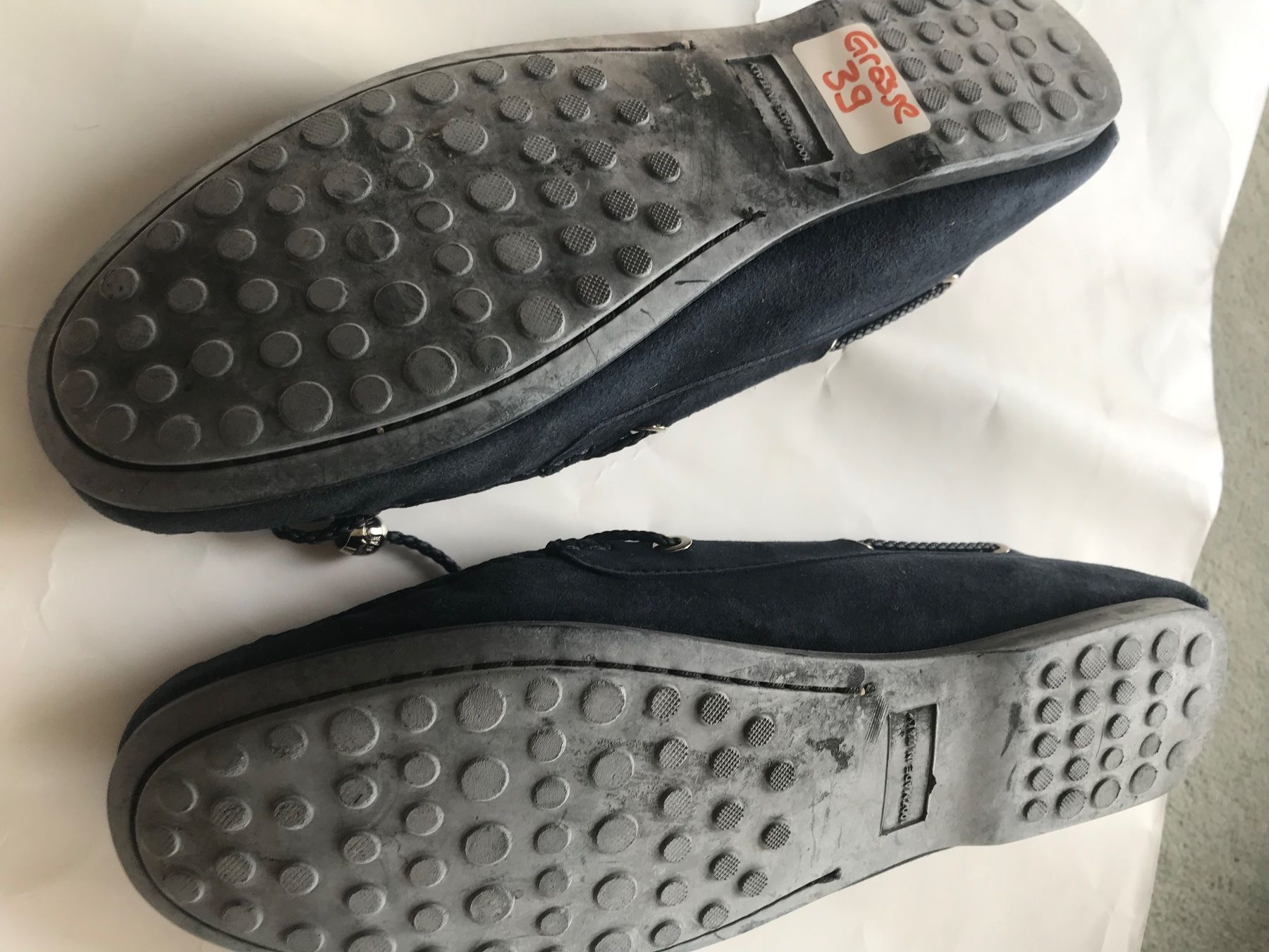 Damenschuhe: Marineblaue Wildleder Mokassins, Gr. 39 – Gebraucht aus Niederteufen von mix18 8
