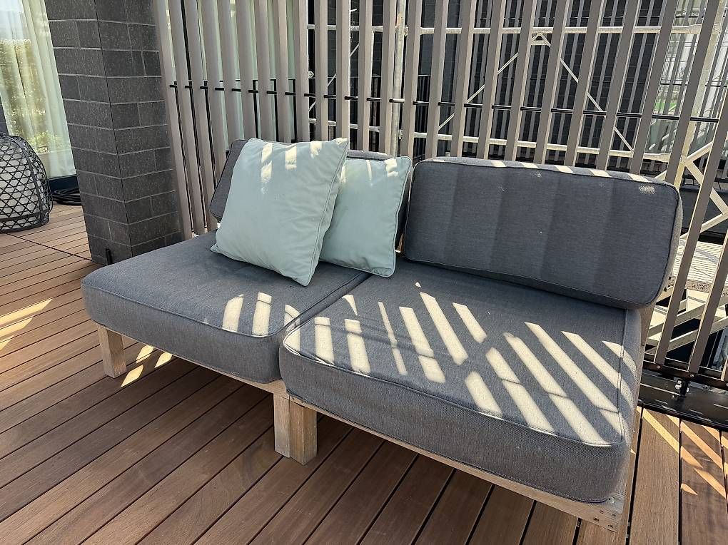 Divani: Schöne Holz Gartenlounge – Usato da Küsnacht ZH venduto da man_t8vq 1