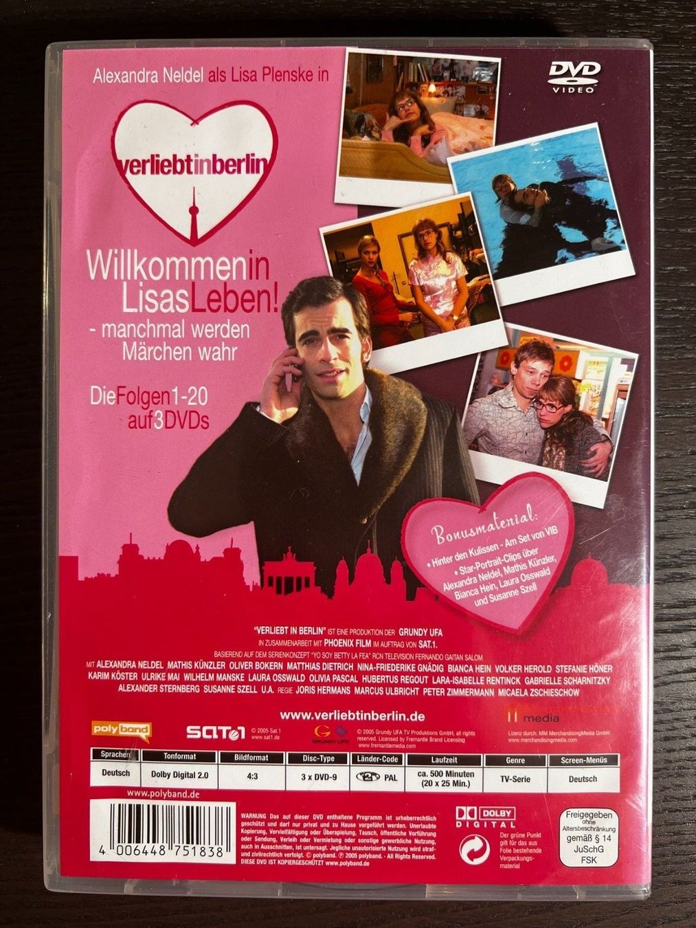 Tutti i DVDs: Verliebt in Berlin Box 1 Folge 1 bis 20 – Usato da Zürich venduto da FilmFreunde 1