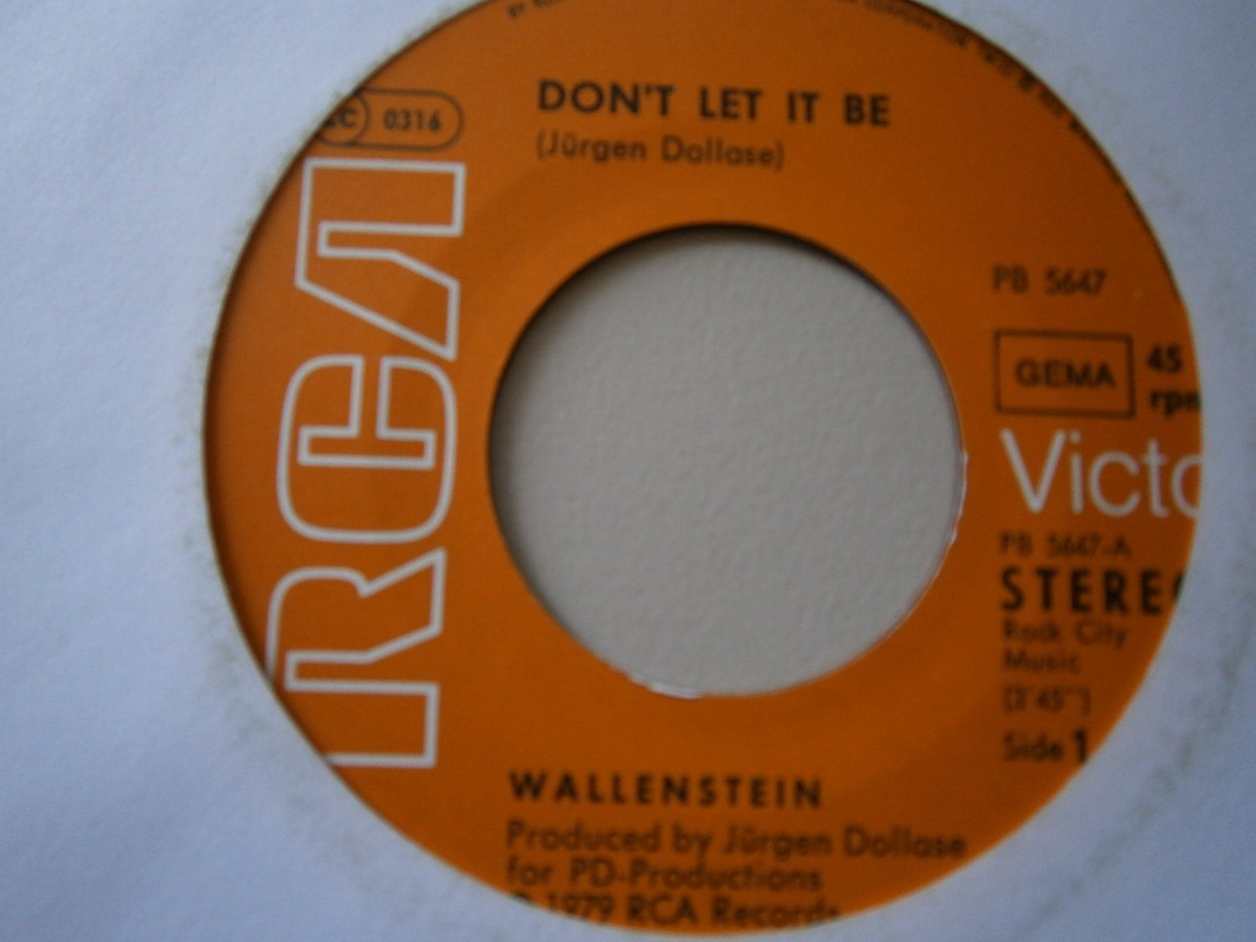 Schallplatten: Vinyl-Single Wallenstein - Don't Let it Be – Gebraucht aus Langenthal von Modo39