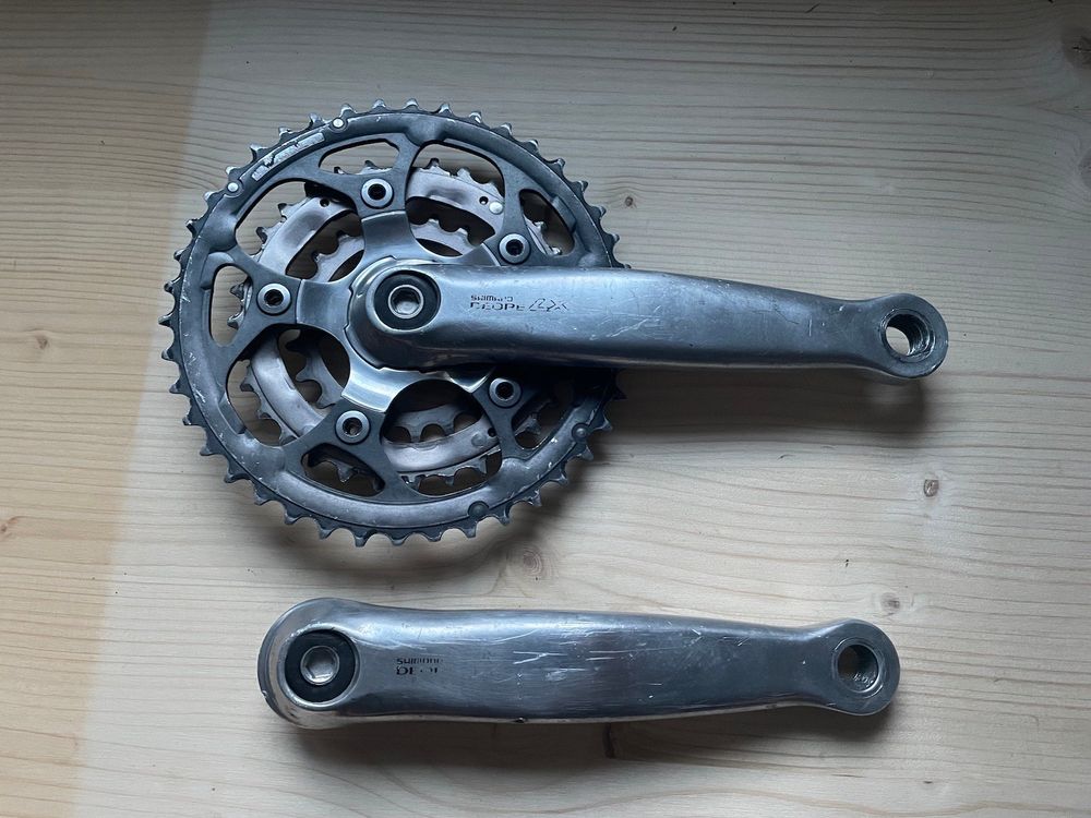 Pédalier Shimano Deore LX FC-M569 - Années 90 - Pour VTT - Occasion En état Fonctionnel