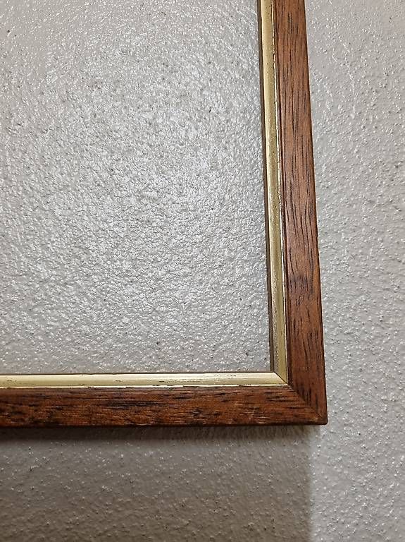 Bilderrahmen: Holzbilderrahmen mit Goldrand ohne Glas – Gebraucht aus Goldach von ladybird75 1
