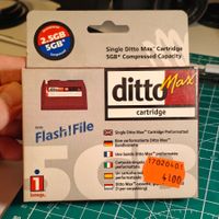 Vintage Iomega Ditto Max Cartridge 2.5GB / 5GB Preformatted
