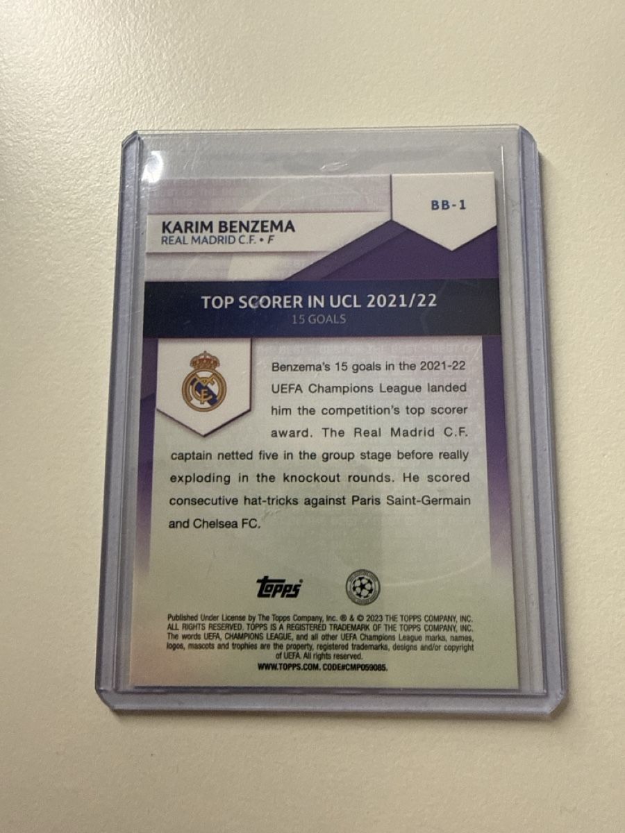Topps Carte collezionabili: Karim Benzema , Real Madrid, Topps UCC – Usato da Bäretswil venduto da pu0_7rmv 1