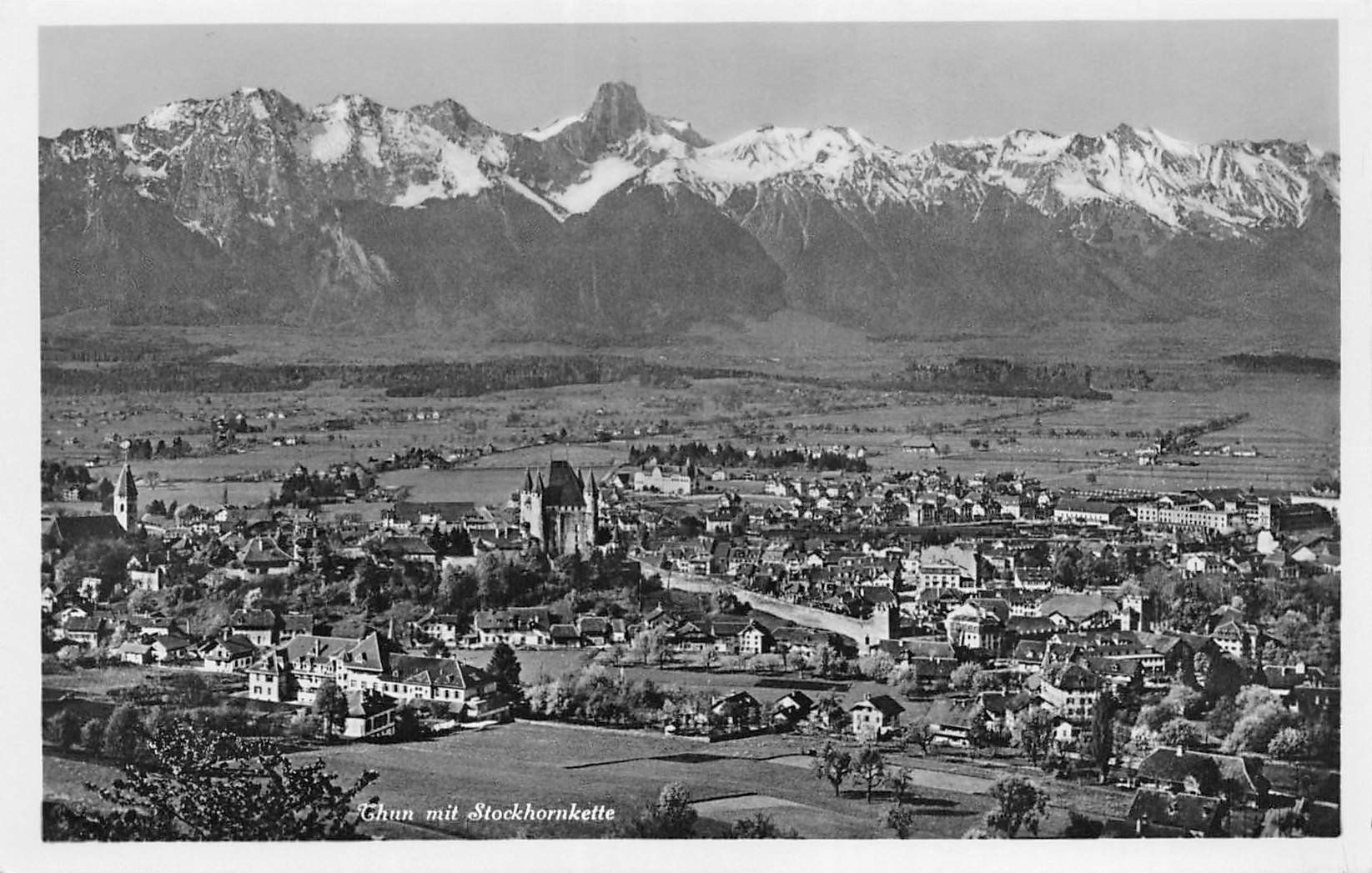 Cartoline postali: 2x Thun, Kirche – Usato da Ottikon b.Kemptth. venduto da Neptun1974 2