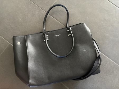 Damen Tasche schwarz Kunstleder Floramaco Paris guter Zustan