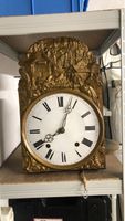 Antike Wanduhr, Rarität mit verziertem Goldrahmen, Top!