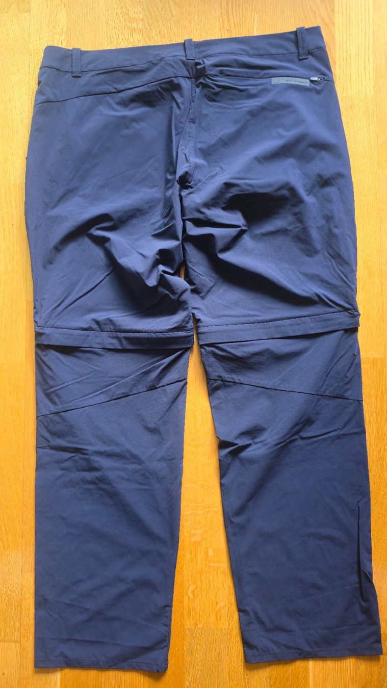 Mammut Pantaloni: Mammmut Wanderhose Zip-Off, Gr. 46, blau – Usato da Düdingen venduto da Kab2 1