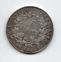 (781) 5 Francs AN 12, Napoleon, Top fast stgl