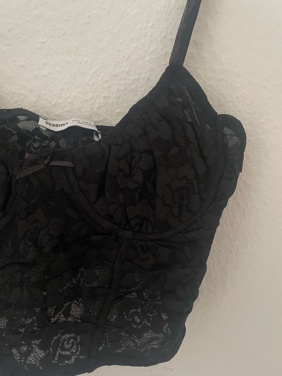 Bershka Tops: Schwarzes Spitzentop – Neuf (Voir description) à Ettingen par ale_q6zz 2