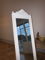Standing Mirror white ornate frame floor mirror used