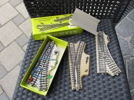 Modelleisenbahn Märklin Weiche und Kreuzung
