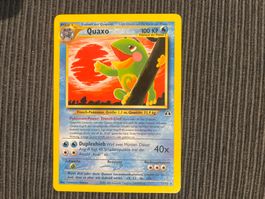 Pokemon Quaxo non holo rare neo Entdeckung