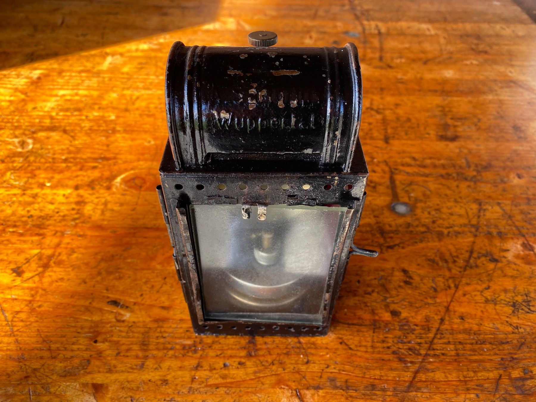 Lampade: alte A. Sartorius Wuppertal Deutsche Bahn Bahnlampe – Usato da Feldbach venduto da Fea1