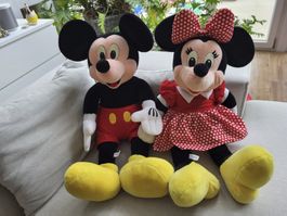 Mickey und Minnie aus Plüsch 85 cm hoch