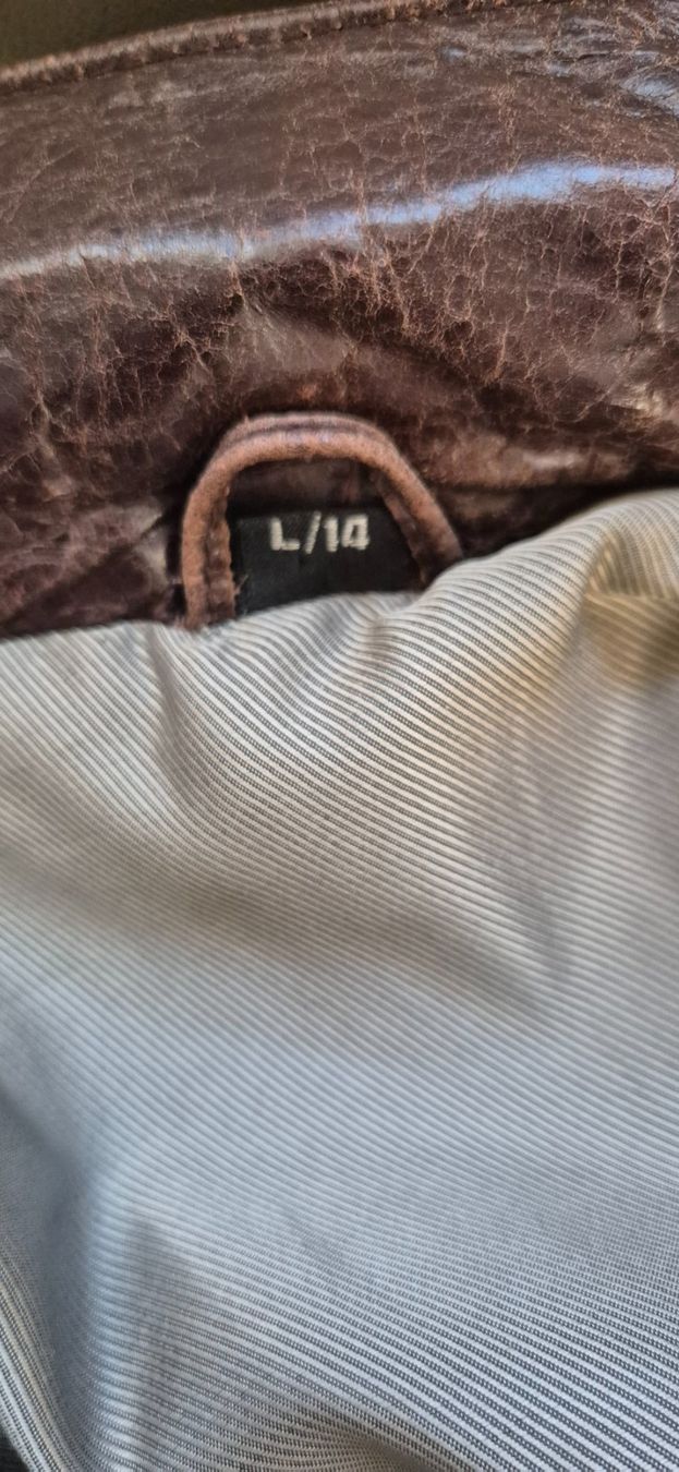 Cappotti: Braune Vintage-Lederjacke, Gr. S, 36 -38 – Usato da St. Gallen venduto da Mar_cx6m 5