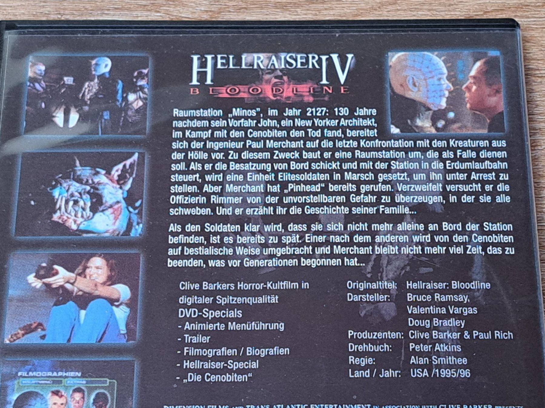Tutti i DVDs: DVD Clive barker präsentiert Hellraiser IV – Usato da Unterseen venduto da Kanica 2