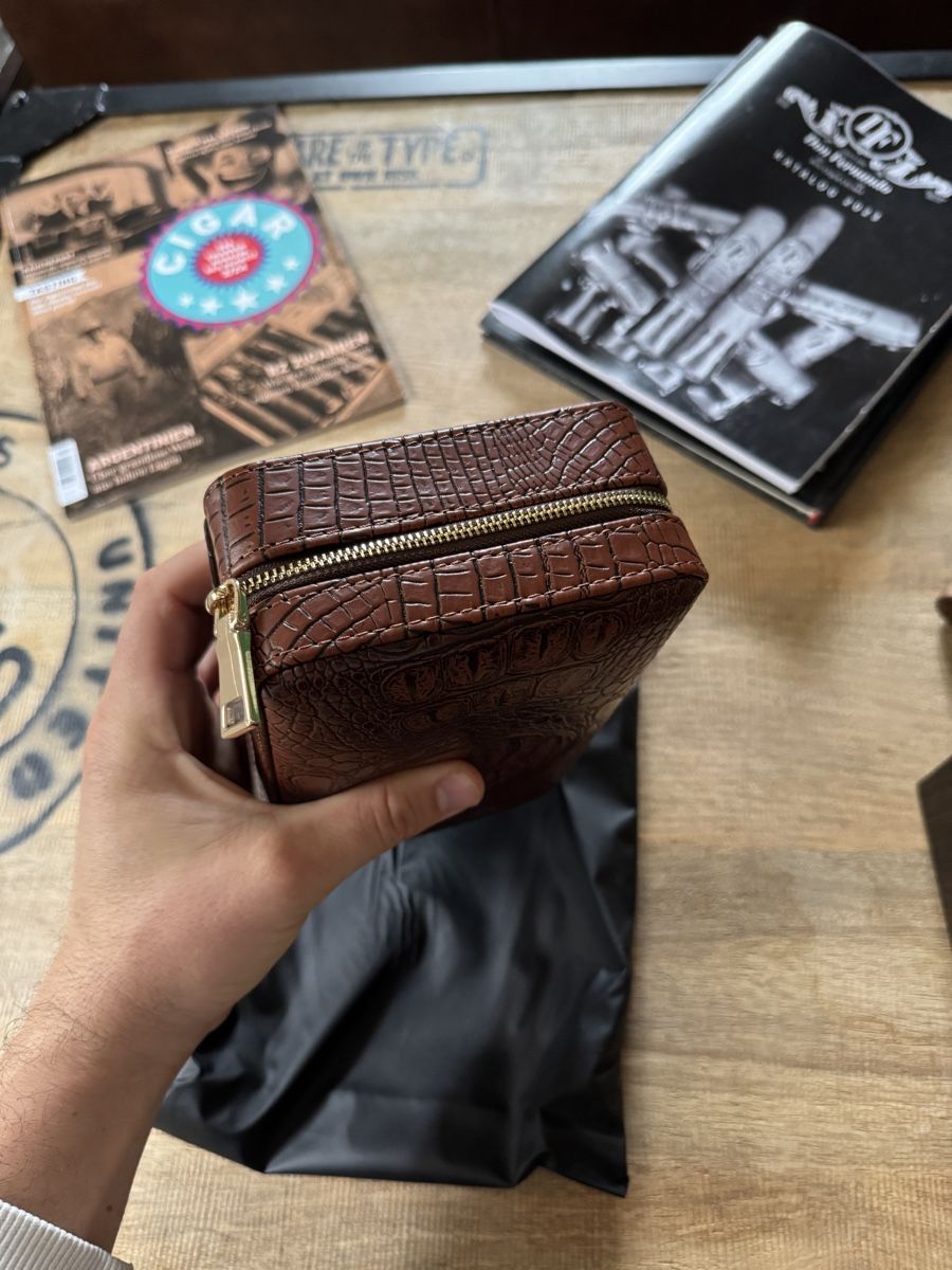 Zigarren: Cigar Case Croco Leather – Neu (gemäss Beschreibung) aus Seuzach von Wolf936 3