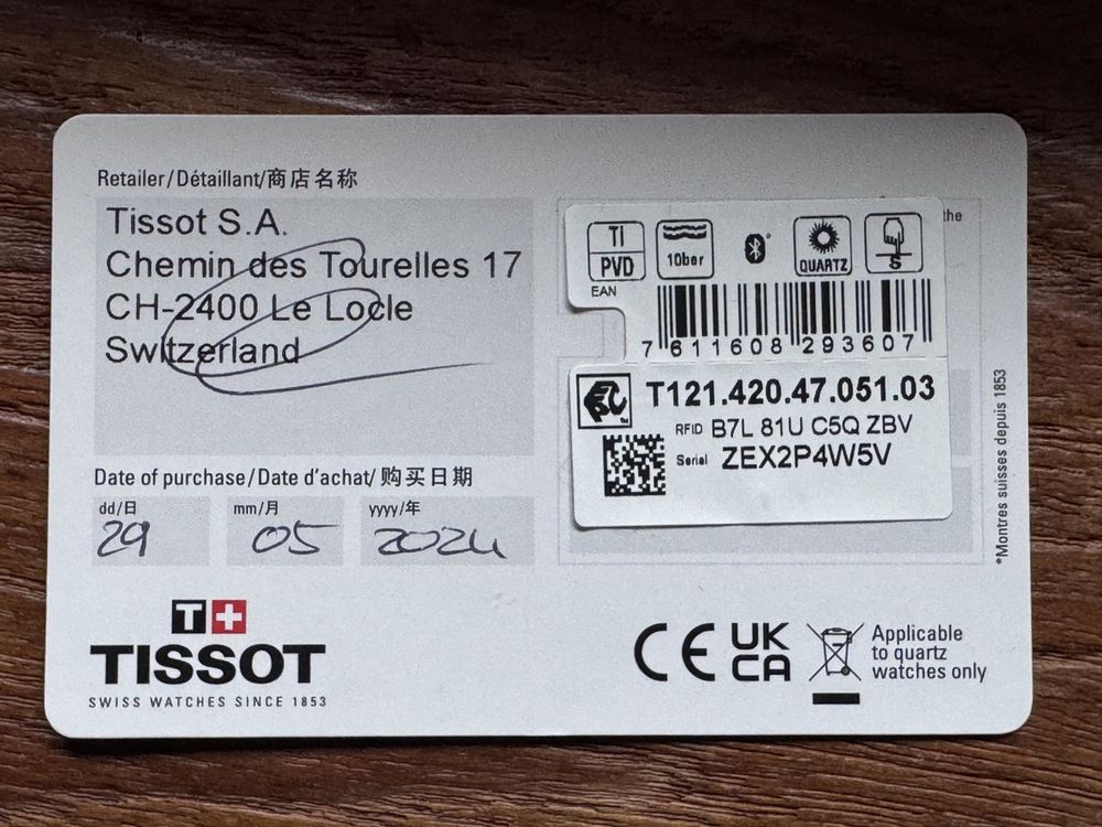 Tissot T Touch Connect Solar Uhr Special Edition (Neu und