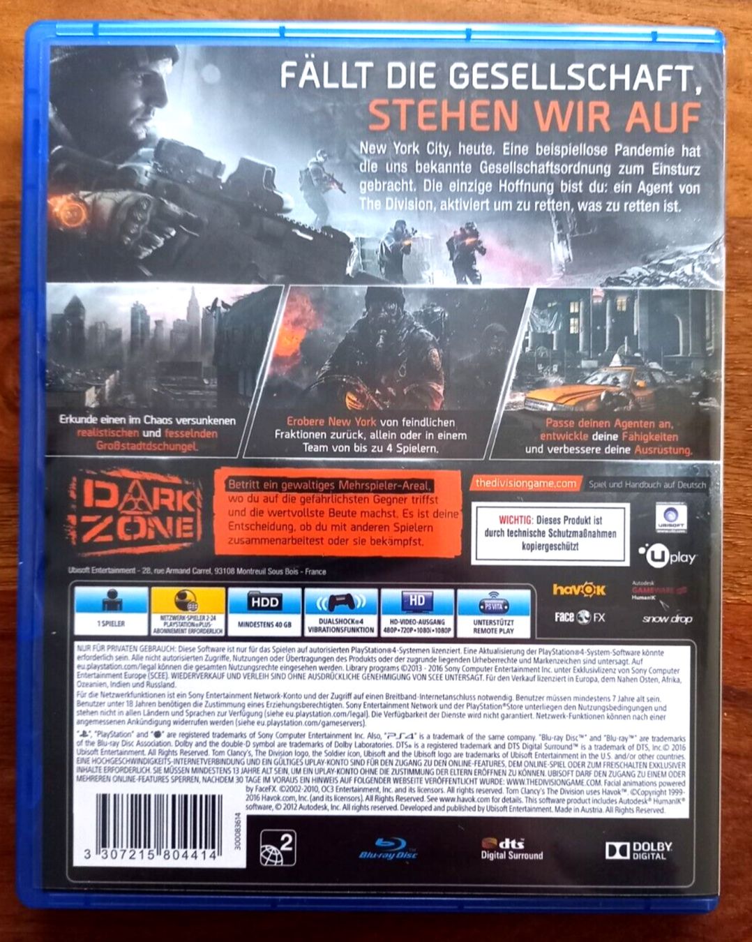 Spiele: Tom Clancy's The Division PlayStation 4 – Gebraucht aus Wagenhausen von FrauLang 2