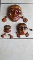3 Wandschmuck ( Ton )aus Südamerika