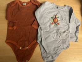2 Baby Bodys Texstar langarm Grösse 62 in gutem Zustand