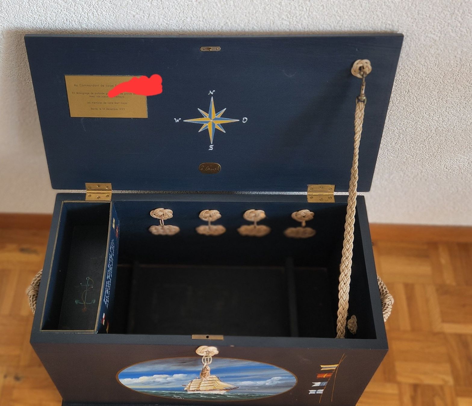 Cassapanche: Coffre-bar "Gorch Fock" / Militaria Armée Suisse (Ex-Command – Usato da Lausanne venduto da gmax8995 1